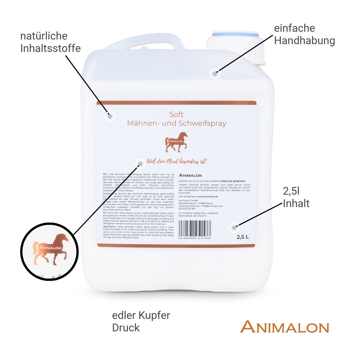 Soft Mähnen- & Schweifspray 2,5l