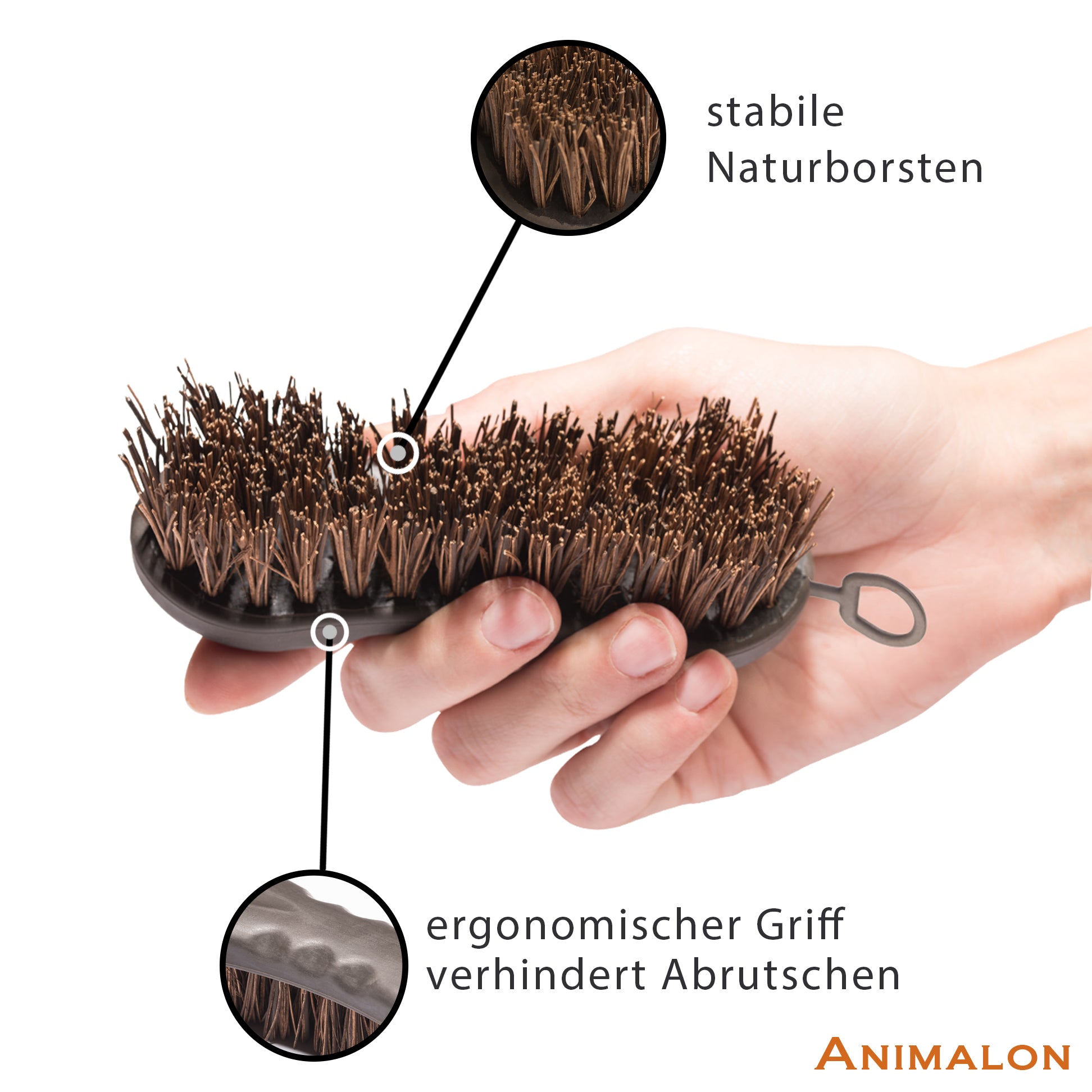 Naturborsten Hufbürste