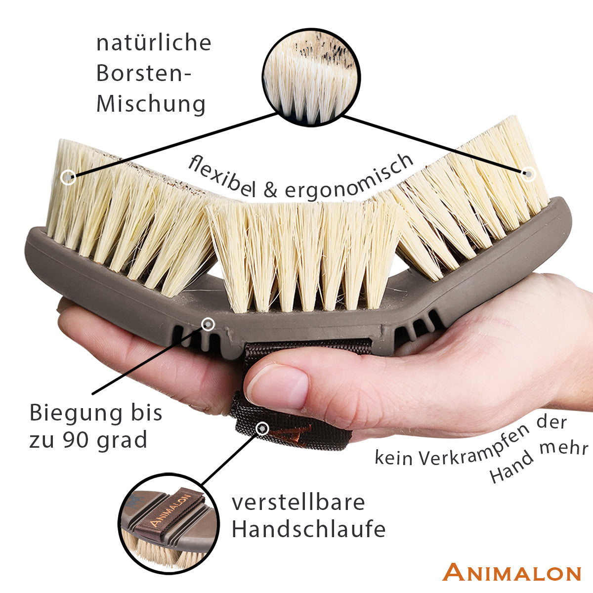 Natur-Wurzelbürste CareFlex