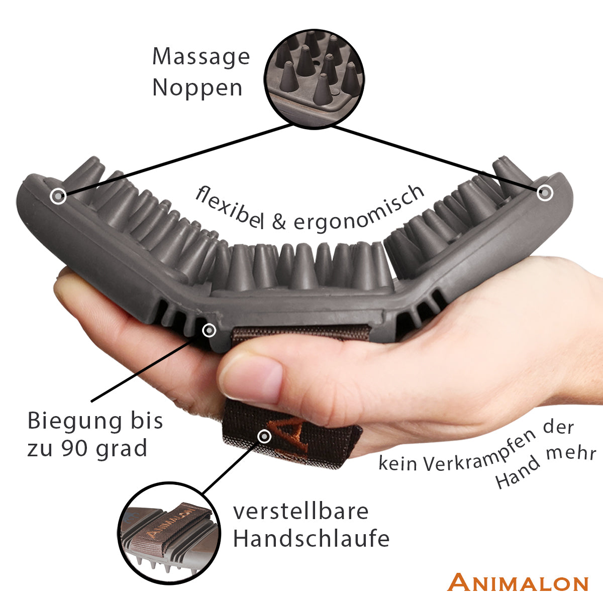 Massage-Striegel CareFlex